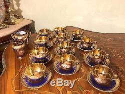 12 Cups 12 Saucers Set Rare Vintage Royal Epiag Germany Porcelain Coffee Set