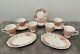 12 Piece Nikko Summer Glade Tea Set Coffee Party Cups Saucers Pink Flowers Vtg