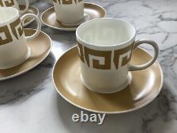 15 piece vintage Susie Cooper wedgewood coffee set Old Gold Keystone