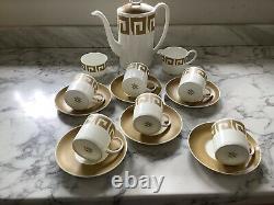 15 piece vintage Susie Cooper wedgewood coffee set Old Gold Keystone