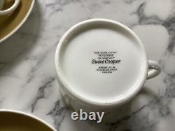 15 piece vintage Susie Cooper wedgewood coffee set Old Gold Keystone