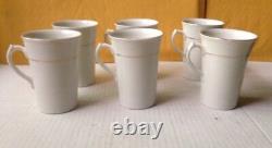 1919 BUFFALO CHINA RESTAURANT WARE FORMAL COFFEE CUP SET of (6) CUPS, VINTAGE