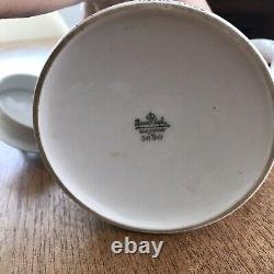 1950s Coffee Pot Set Vintage Rosenthal Grey White Check Hessian Design MCM