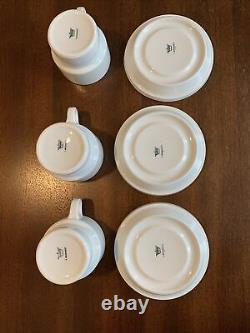 3 Vintage Rosenthal Thomas Of Germany TC100 Coffee Cup and Saucer Sets Porcelain