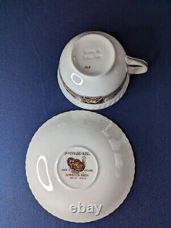 3 set Vtg Johnson Bros Brothers BARNYARD KING Tea Coffee Cup & Saucer England