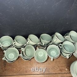 33 Woods Ware Vintage Beryl Mint Green Coffee Cups And Saucers