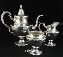 3pc. Vintage Sterling Tea /Coffee Set. M. Fred Hirsch Co. Early 20th cent. 10