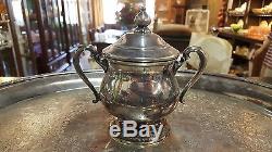 4 Pc Vintage International Silver Co. Plated Coffee Tea Set Camille
