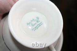 4 Vintage Fine Arts China Cup and Saucer Sets Orange Blossoms Gardenia