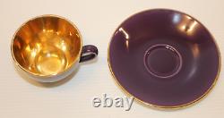 4 Vintage Royal Copenhagen / Aluminia Confetti Mocha Cup & Saucers Sets