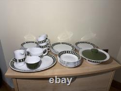 44 Piece 1970'S VINTAGE'JOHNSON BROTHERS' SNOWHITE/SORRENTO' COFFEE SET