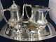 5 Piece Vintage Community Plate Silverplated Tea/coffee Serving Set Withtray