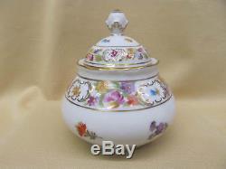 5pc Vintage Schumann EMPRESS DRESDEN FLOWERS Coffee Pot, Creamer, Sugar Bowl Set