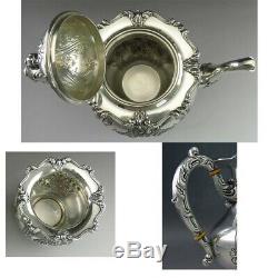 5pc Vintage c1930 Sterling Silver Frank Whiting 6727 Tea & Coffee Set