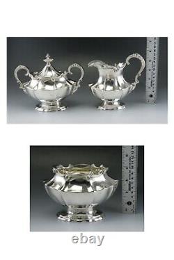 6pc Vintage 1951 Silver Plate Reed & Barton Victorian Tea/Coffee Set with Tray