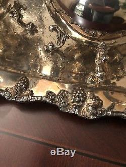 7 piece Vintage BS Co Silver on Copper Coffee and Tea Service set