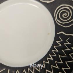 8 x Unused Vintage Scraffito by Habitat Japan Espresso Coffee Cup & Saucer Sets