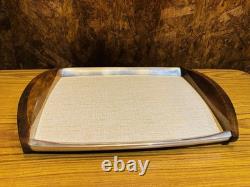 A Vintage Five-Piece Picquot Ware Tea & Coffee Set Wooden Handles 1950's