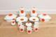A Vintage Mid-century Dinner/coffee Set By Thomas Germany Pinwheel Orange
