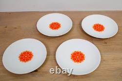 A Vintage mid-century dinner/coffee set by Thomas Germany Pinwheel Orange