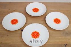 A Vintage mid-century dinner/coffee set by Thomas Germany Pinwheel Orange