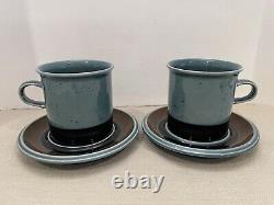 ARABIA OF FINLAND, Vintage, Meri Coffee Cup & Saucer Set Of 2 Excellent