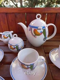 Abstract atmosphere Vintage 6 person coffe / tea set Kahla porcelain