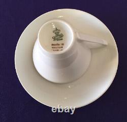 Alka Bavaria Porcelain Coffee Tea Pot Cups and Saucers White Set for 6