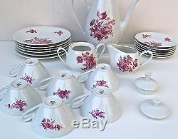 Alka Bavaria Vintage Tea pot creamer Cups Saucers Dessert Plates service 21 pc
