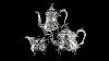 Antique 19thc Victorian Solid Silver 3ps Teniers Tea Coffee Set J Figg C 1872