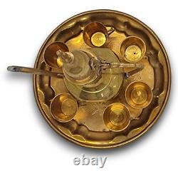 Antique Arabic Coffee and Tea pot and Cups Set, Vintage Middle Eastern Coffee Set