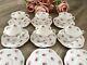 Antique Foley Dainty Rose Coffee Set For 6 Vintage China Cups Saucers Shelley