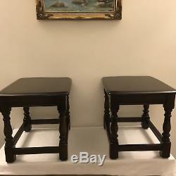 Antique Mahogany ERCOL Set- Coffee Table And Two Side Tables Vintage Retro