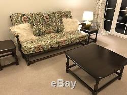 Antique Mahogany ERCOL Set- Coffee Table And Two Side Tables Vintage Retro