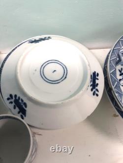 Antique Mosa Maastricht Dutch Long Eliza Porcelain Coffee Can Cup & Saucers set