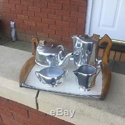 Antique / Retro / Vintage Picquot Ware Tea set / Coffee set including tray