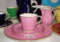 Antique/Vintage Coalport Harlequin Tea/Coffee Set 22 Pieces