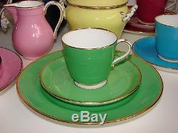 Antique/Vintage Coalport Harlequin Tea/Coffee Set 22 Pieces