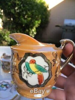 Antique Vintage Hand Painted Japanese Porcelain Tea or Coffee Set