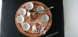 Antique copper coffee set Cairo ware