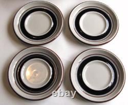 Arabia Finland Vintage Taika Coffee Cup, Saucer Set of 4