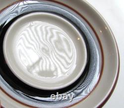 Arabia Finland Vintage Taika Coffee Cup, Saucer Set of 4