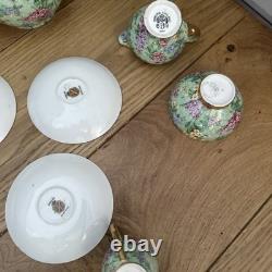 Art Deco 1930s Empire Ware LILAC TIME Coffee Set (13 pieces) Chintz Demitasse