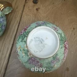Art Deco 1930s Empire Ware LILAC TIME Coffee Set (13 pieces) Chintz Demitasse