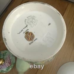 Art Deco 1930s Empire Ware LILAC TIME Coffee Set (13 pieces) Chintz Demitasse