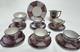 Art Deco Czech Coffee Set Bohemian Mz Bone China 21 Pieces Antique 1930's Rare