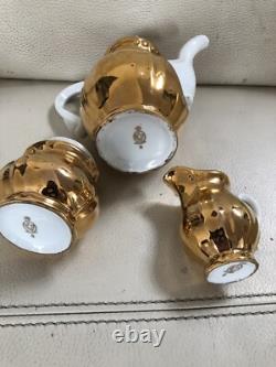 Authentic Bavaria 8- Vintage Gold Coffee/Tea Set, 3 Pieces
