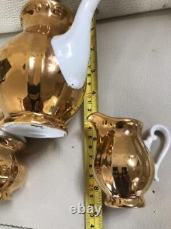 Authentic Bavaria 8- Vintage Gold Coffee/Tea Set, 3 Pieces