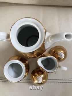 Authentic Bavaria 8- Vintage Gold Coffee/Tea Set, 3 Pieces