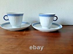 BLUE FAN 2 x Coffee sets Cups & Saucers # 1212 11538 Royal Copenhagen 1st